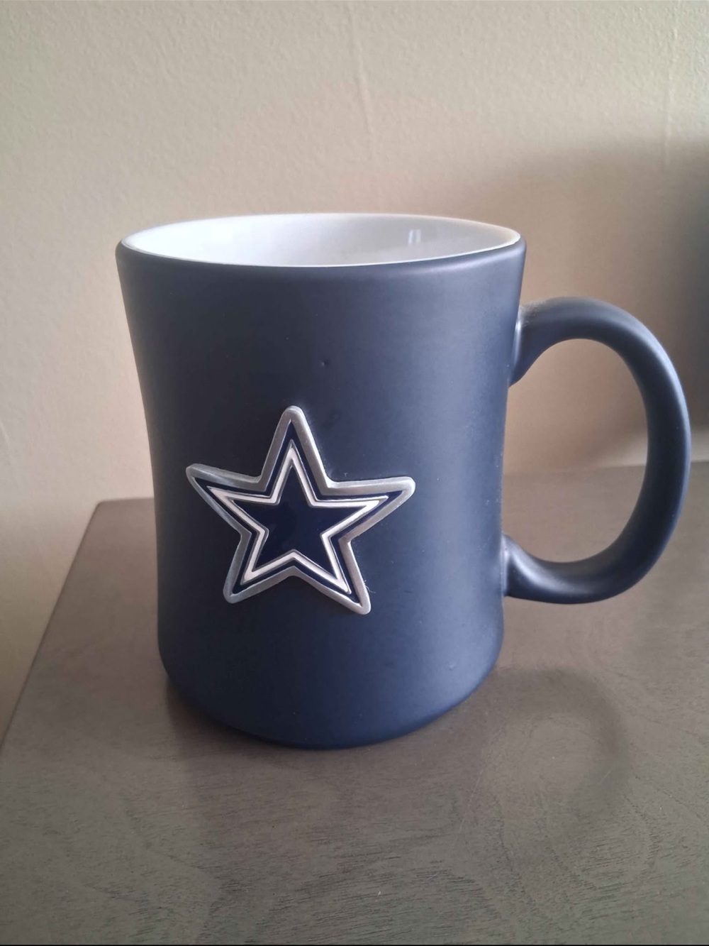 NFL Matte Navy Blue Mug with Silver Star Emblem
